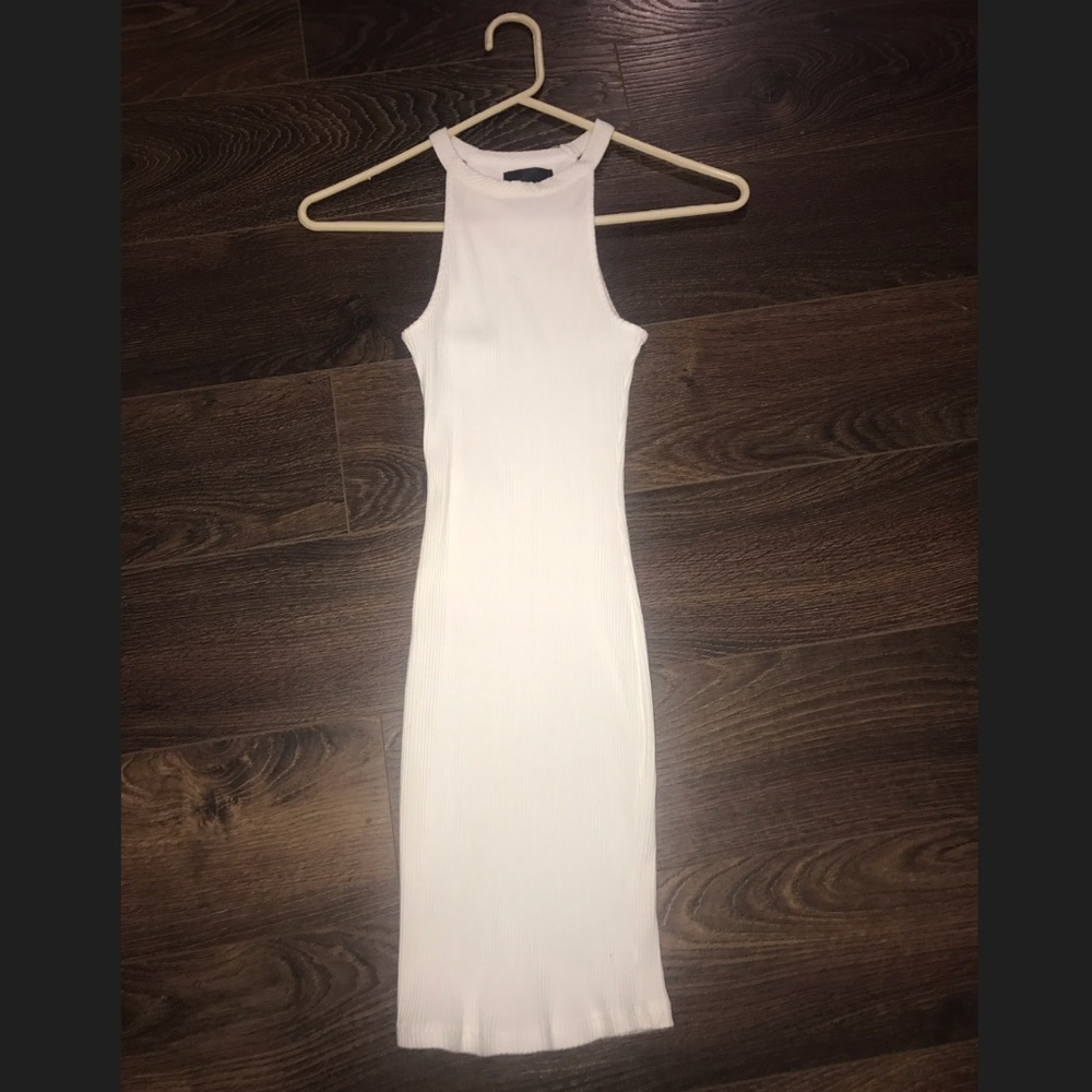 Tight, White Cotton dress. Woman's size: XS